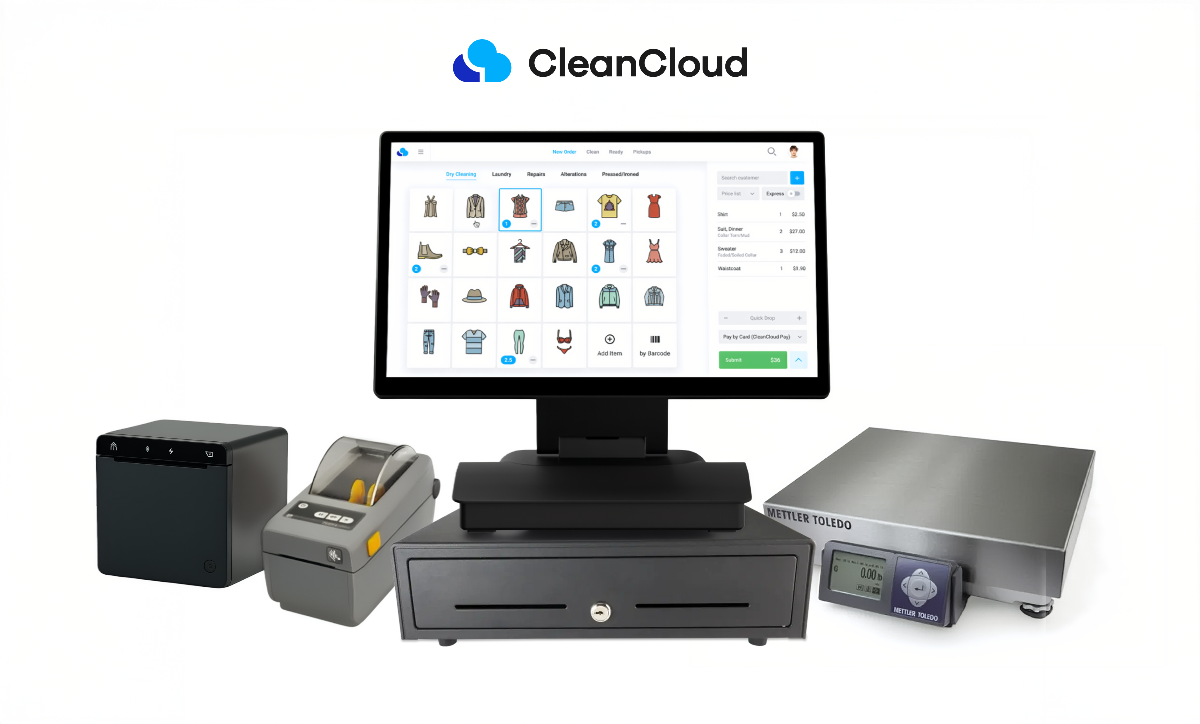 Spring Clean Pos CleanCloud Wash Dry Fold POS Bundle